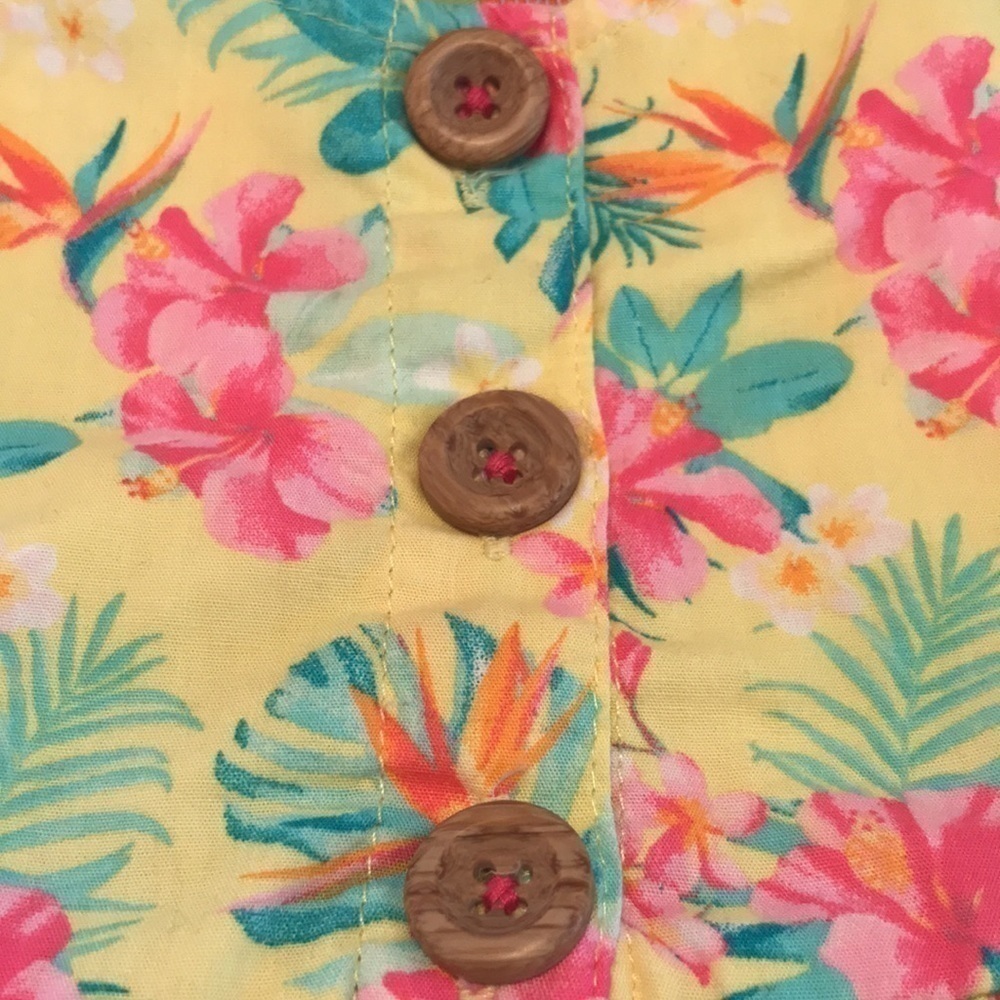 Penelope Mack Floral Button Down Dress Size 18 Months Sleeveless - Picture 3 of 7